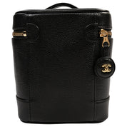 Circa 2001 Caviar Skin CC Mark Vanity Bag Black