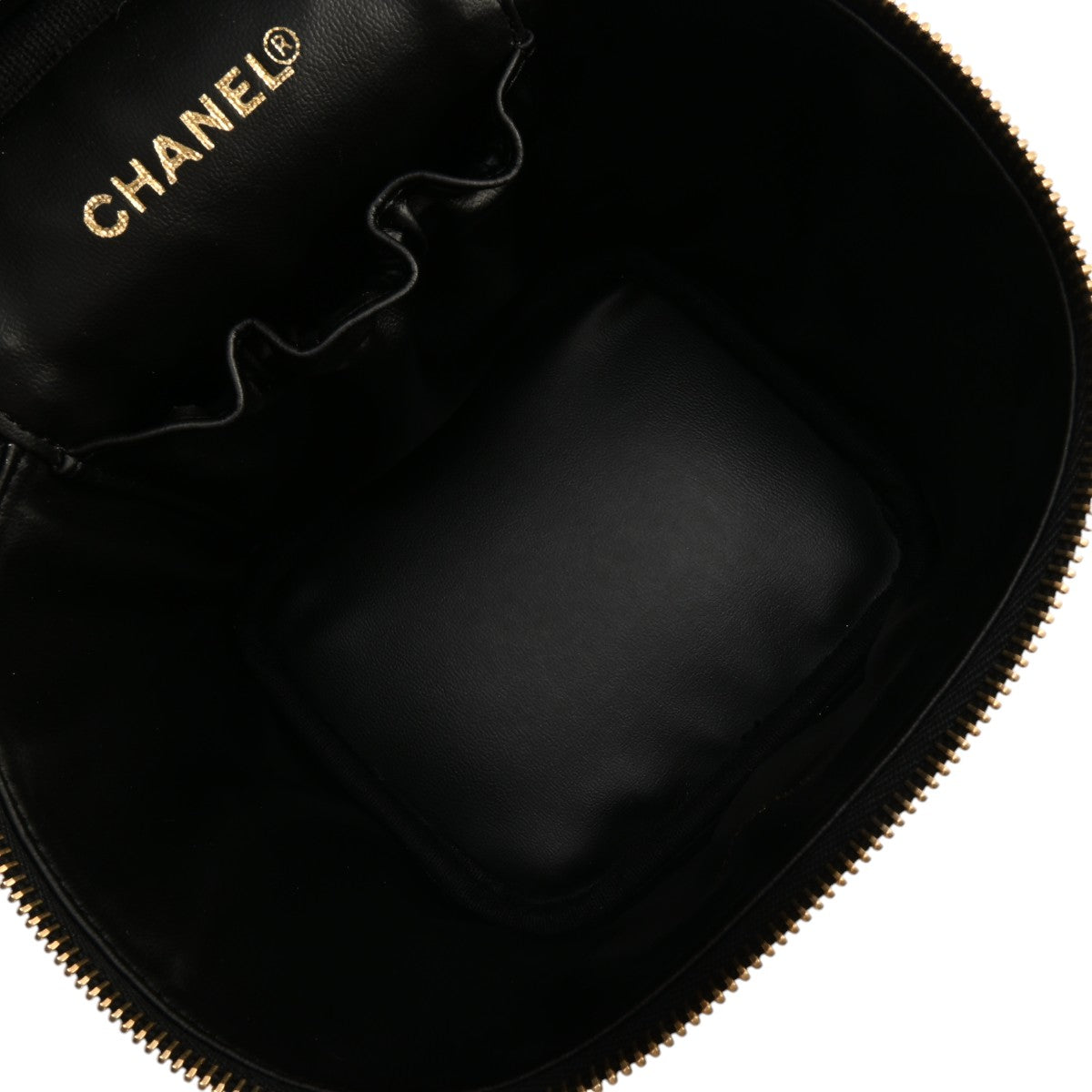 Circa 2001 Caviar Skin CC Mark Vanity Bag Black