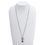 2011 Pearl CC Mark Swing Necklace Silver/Black
