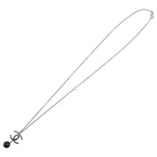 2011 Pearl CC Mark Swing Necklace Silver/Black
