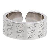 18K White Gold 18KC2 Happy Birthday Ring #53