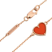 18Kスウィートアルハンブラハートブレスレット ピンクゴールド