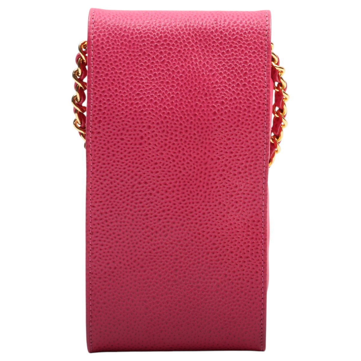 Circa 1997 Caviar Skin CC Mark Stitch Chain Multi-Case Pink