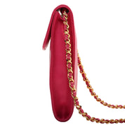 Circa 1997 Caviar Skin CC Mark Stitch Chain Multi-Case Pink