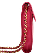 Circa 1997 Caviar Skin CC Mark Stitch Chain Multi-Case Pink