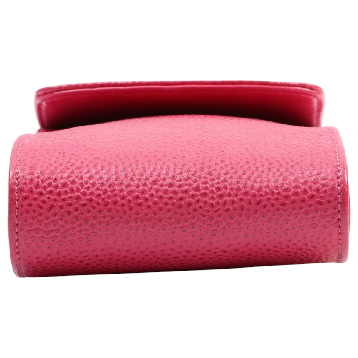 Circa 1997 Caviar Skin CC Mark Stitch Chain Multi-Case Pink