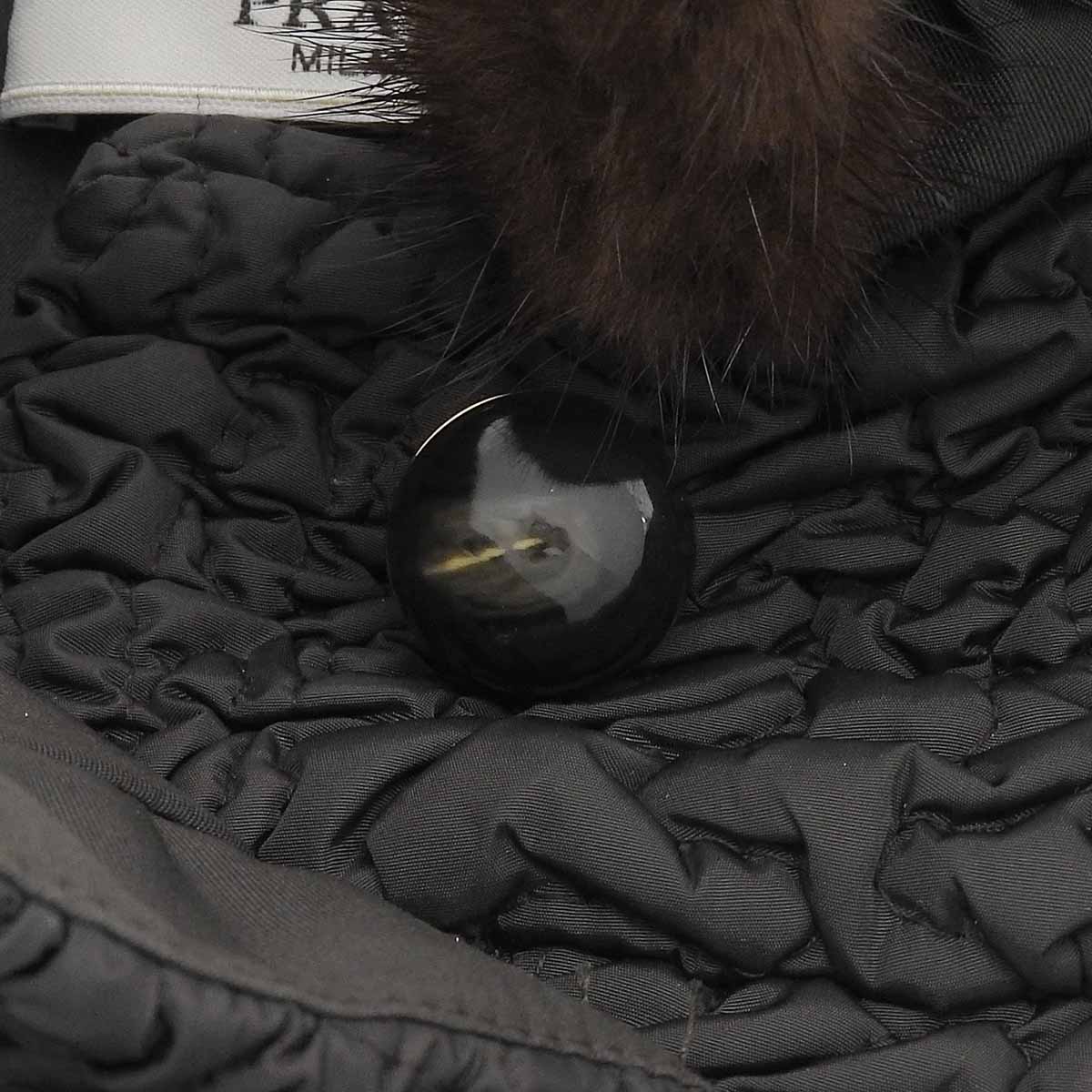 ミンクファーカラーデザインコート #38 ブラウン