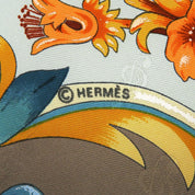 カレ90 ORGAUPHONE ET AUTRES MECANIQUESスカーフ グレー/ライトブルー