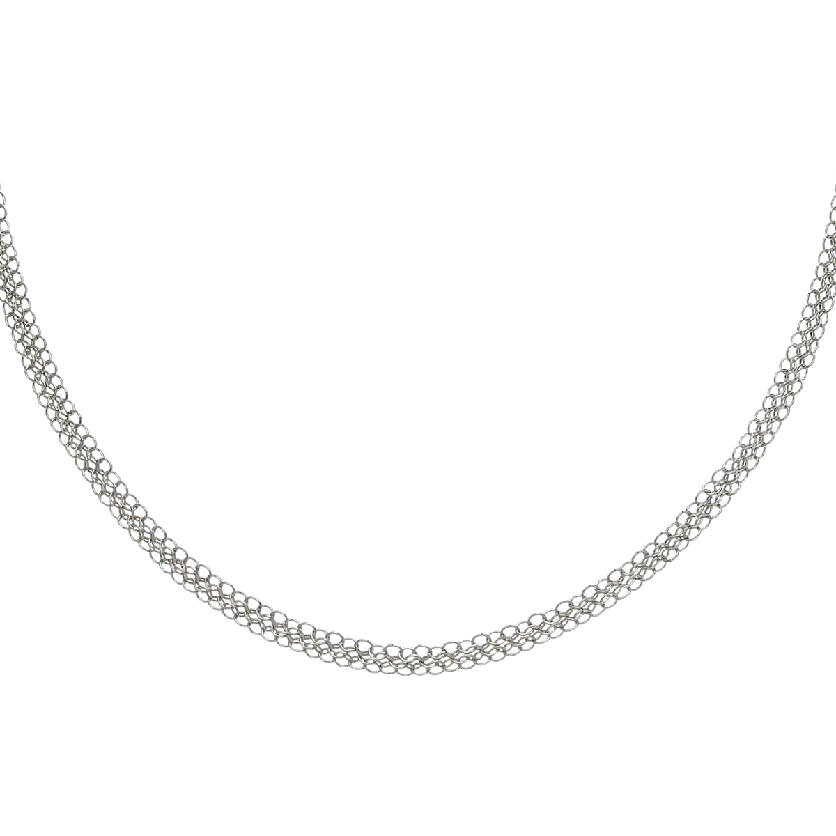 SV925 Somerset Mesh Long Necklace Silver