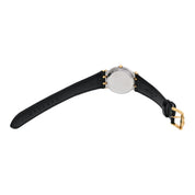 Round Logo Face Watch 9000M Quartz Black