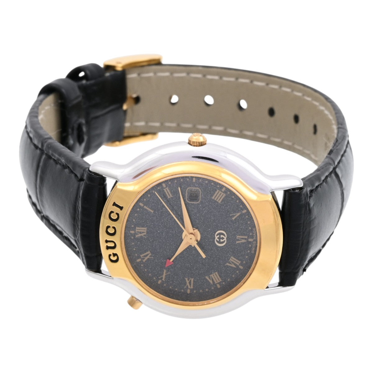 Round Logo Face Watch 8200JR Quartz Black