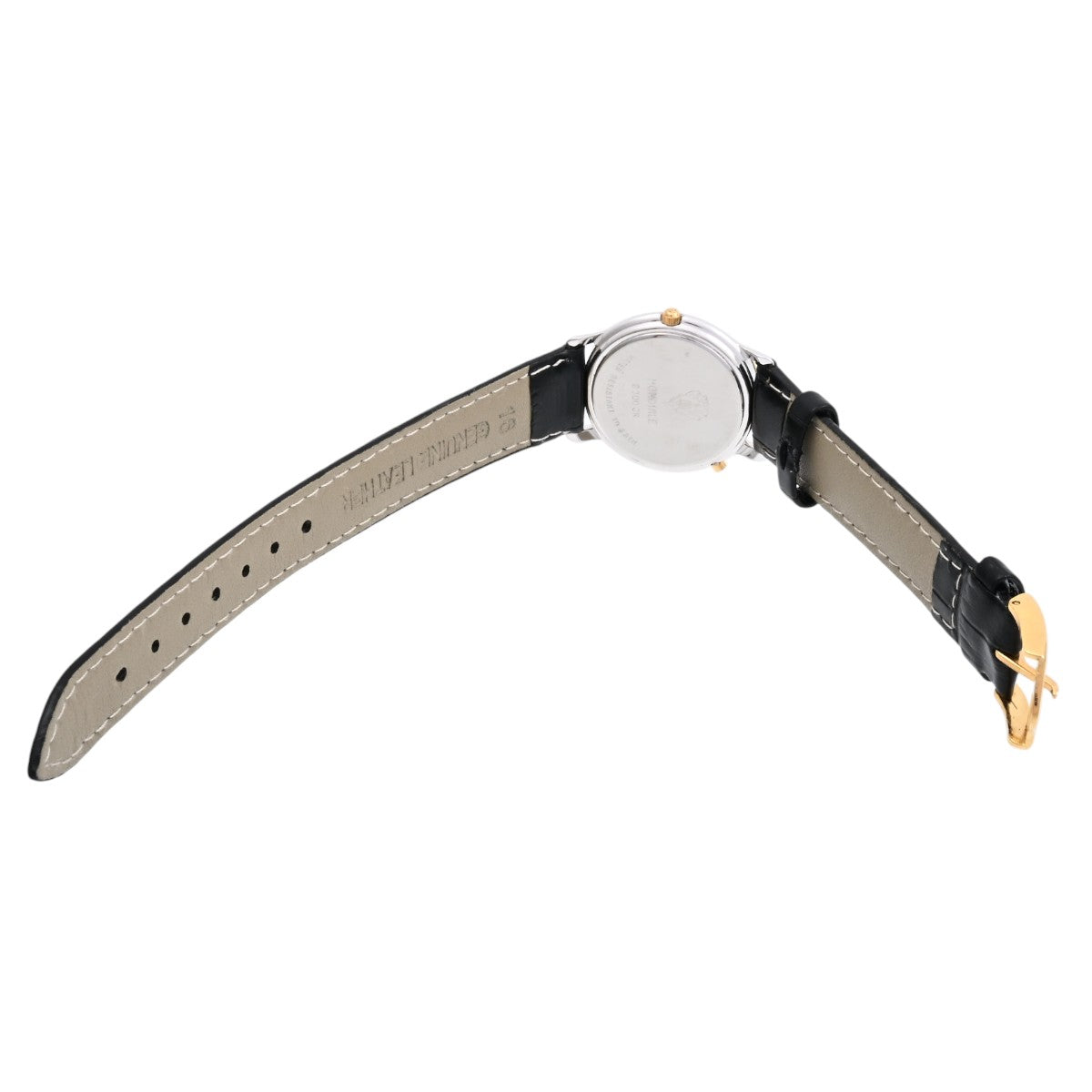 Round Logo Face Watch 8200JR Quartz Black