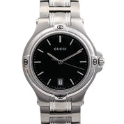 Round Logo Face Watch 9404M Quartz Black