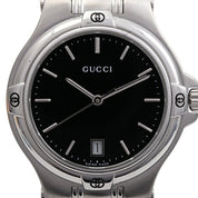 Round Logo Face Watch 9404M Quartz Black