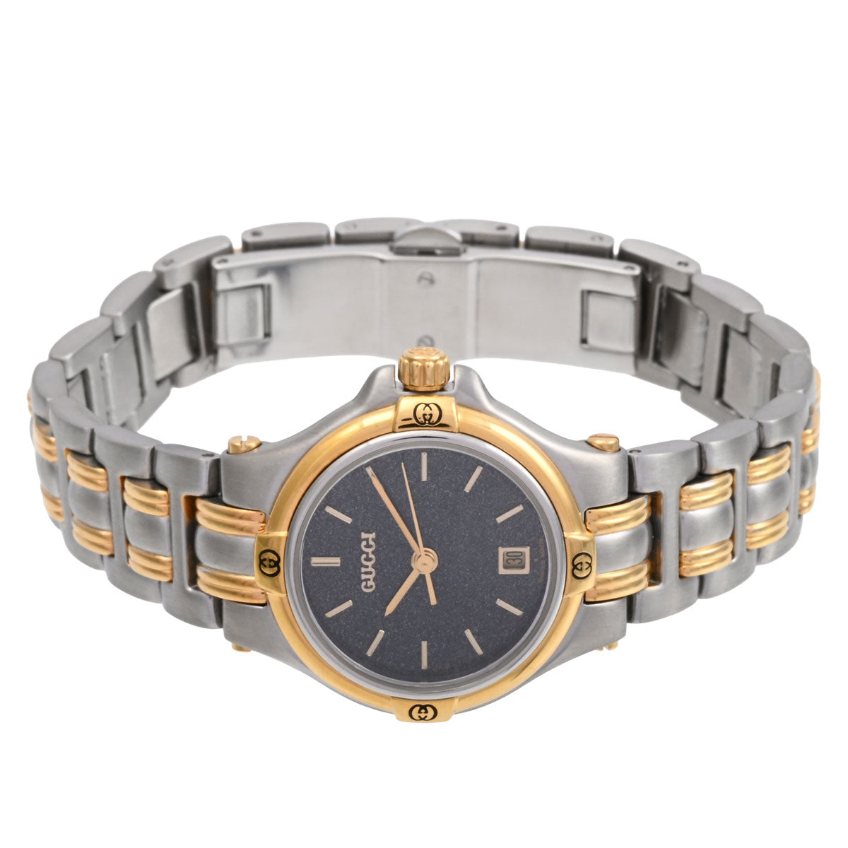 Round Logo Face Watch 9404L Quartz Black