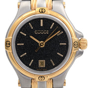 Round Logo Face Watch 9404L Quartz Black