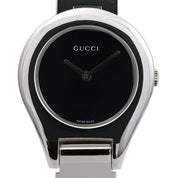 Round Logo Face Bangle Watch 6700L Quartz Black