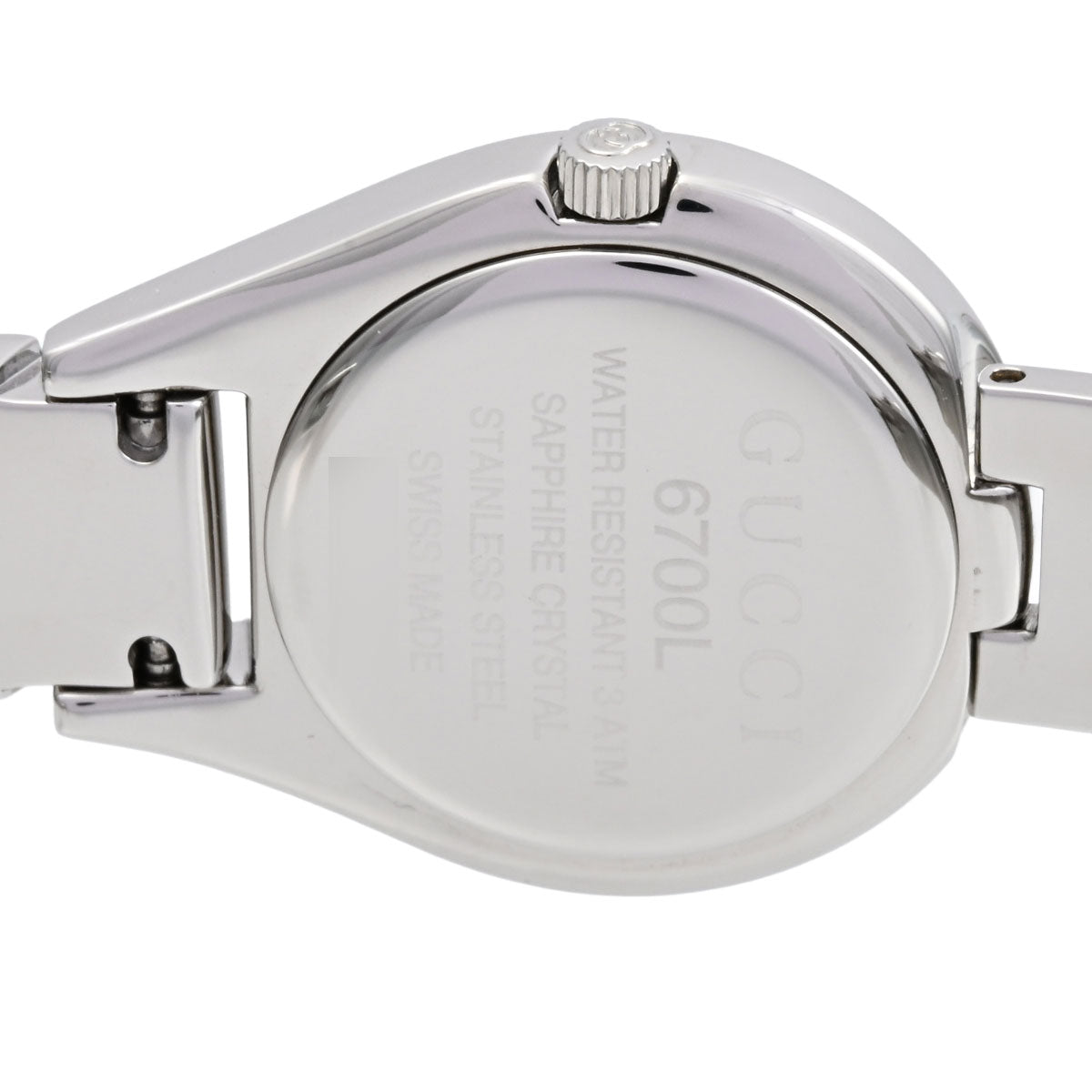 Round Logo Face Bangle Watch 6700L Quartz Black