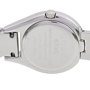 Round Logo Face Bangle Watch 6700L Quartz Black