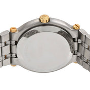 Round Logo Face Watch 9000L Quartz Champagne