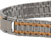 Round Logo Face Watch 9000L Quartz Champagne