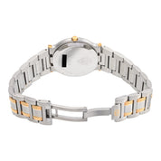 Round Logo Face Watch 9000M Quartz Ivory