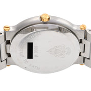 Round Logo Face Watch 9000M Quartz Ivory