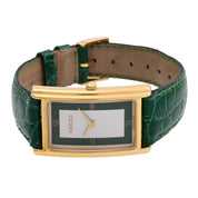 Rectangular Watch 2600M Quartz Silver/Green