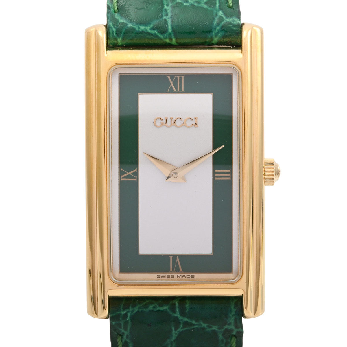 Rectangular Watch 2600M Quartz Silver/Green