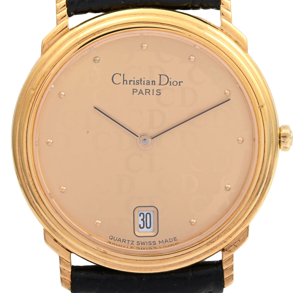 Round Logo Face Watch 45.12.02/12 Quartz Champagne