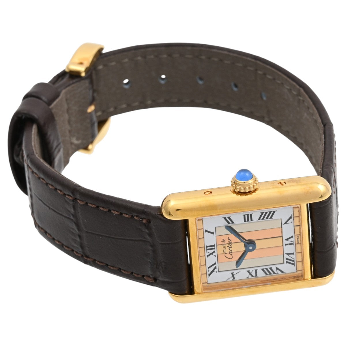 Must de Cartier Tank Vermeil SM W1003253 Quartz White