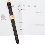 Must de Cartier Tank Vermeil SM W1003253 Quartz White