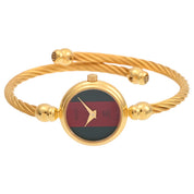 Round Sherry Line Bangle Watch 2047L Quartz Red/Green