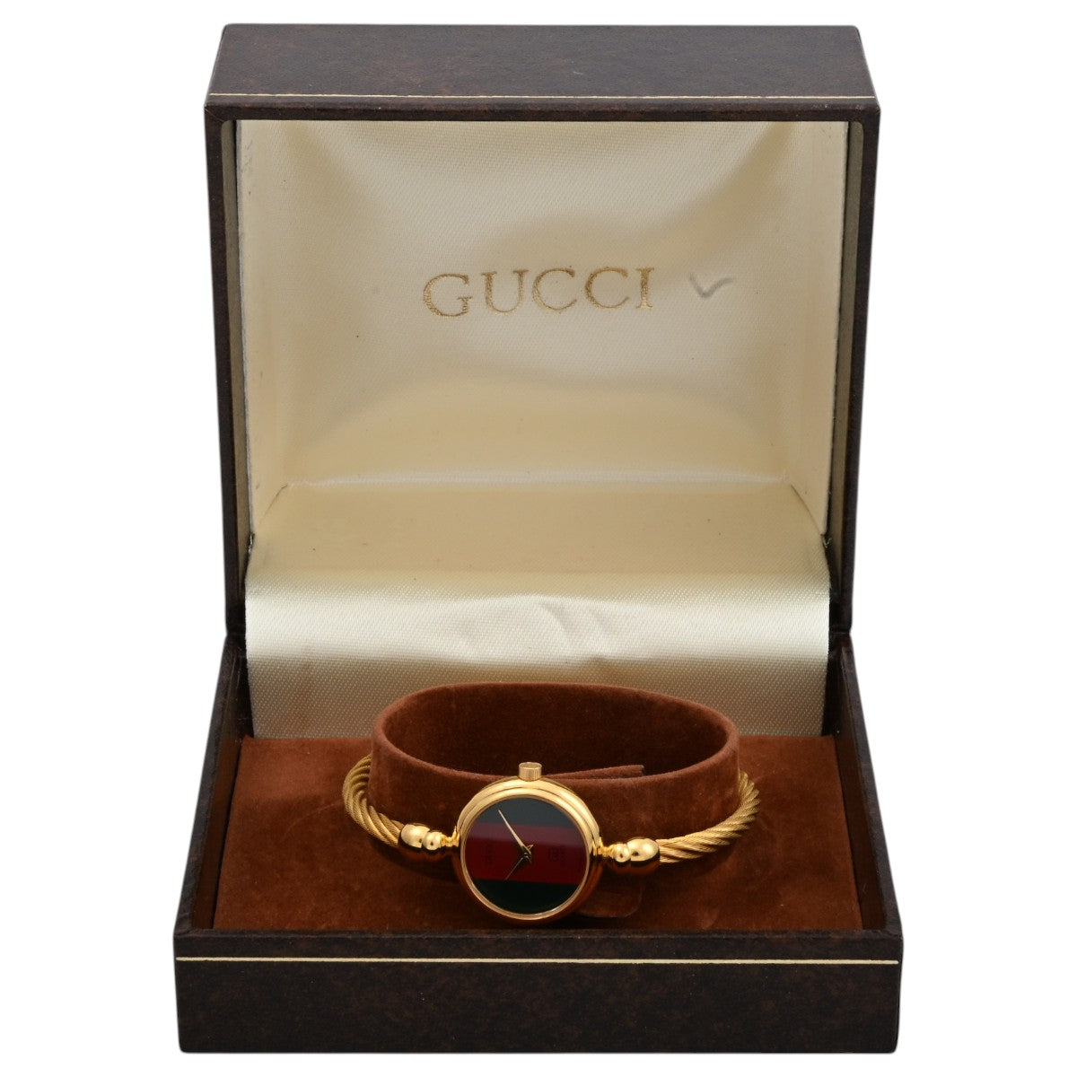 Round Sherry Line Bangle Watch 2047L Quartz Red/Green