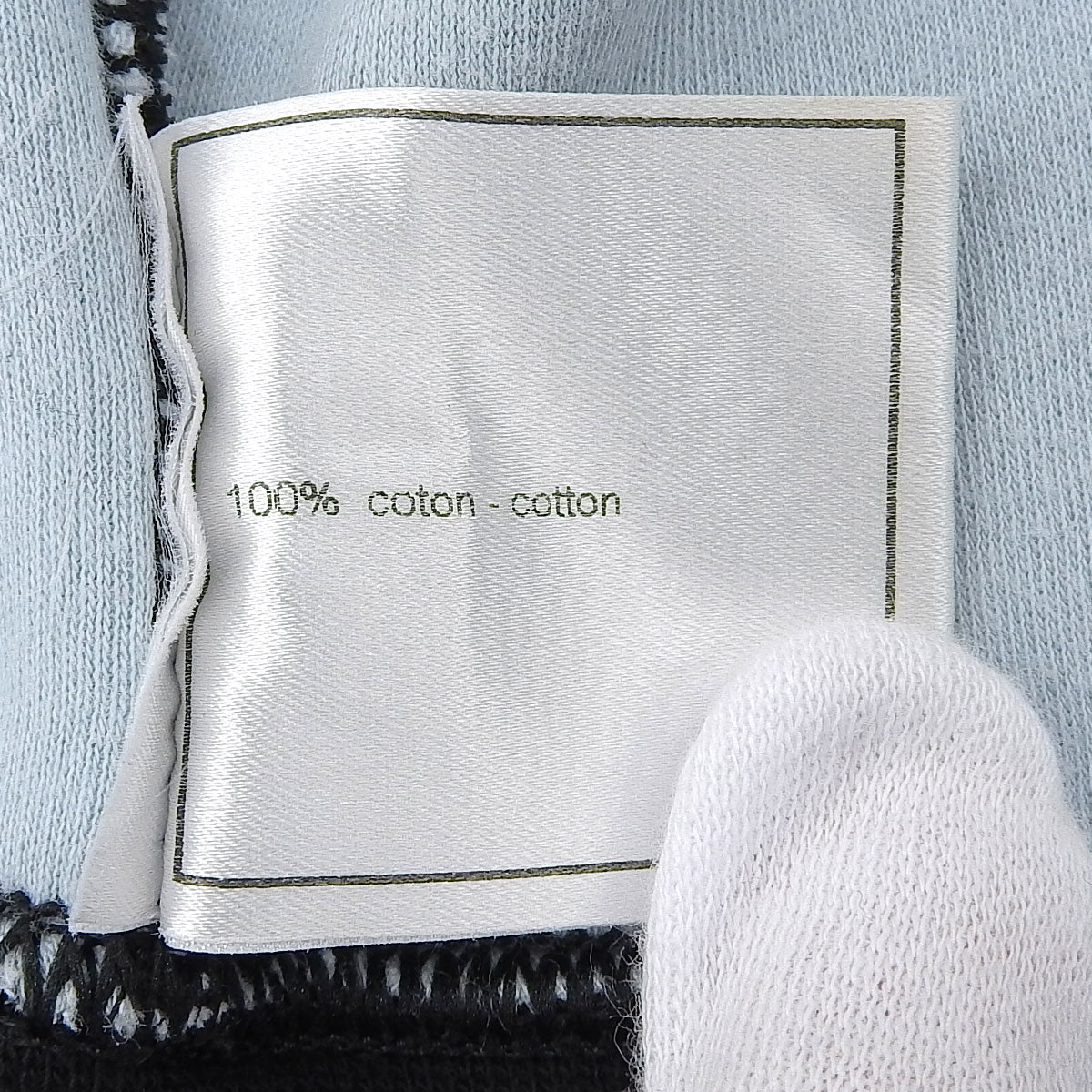 2003 CC Logo Zip-Up Hoodie #34 Black/Light Blue