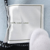 2003 CC Logo Zip-Up Hoodie #34 Black/Light Blue