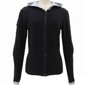 2003 CC Logo Zip-Up Hoodie #34 Black/Light Blue