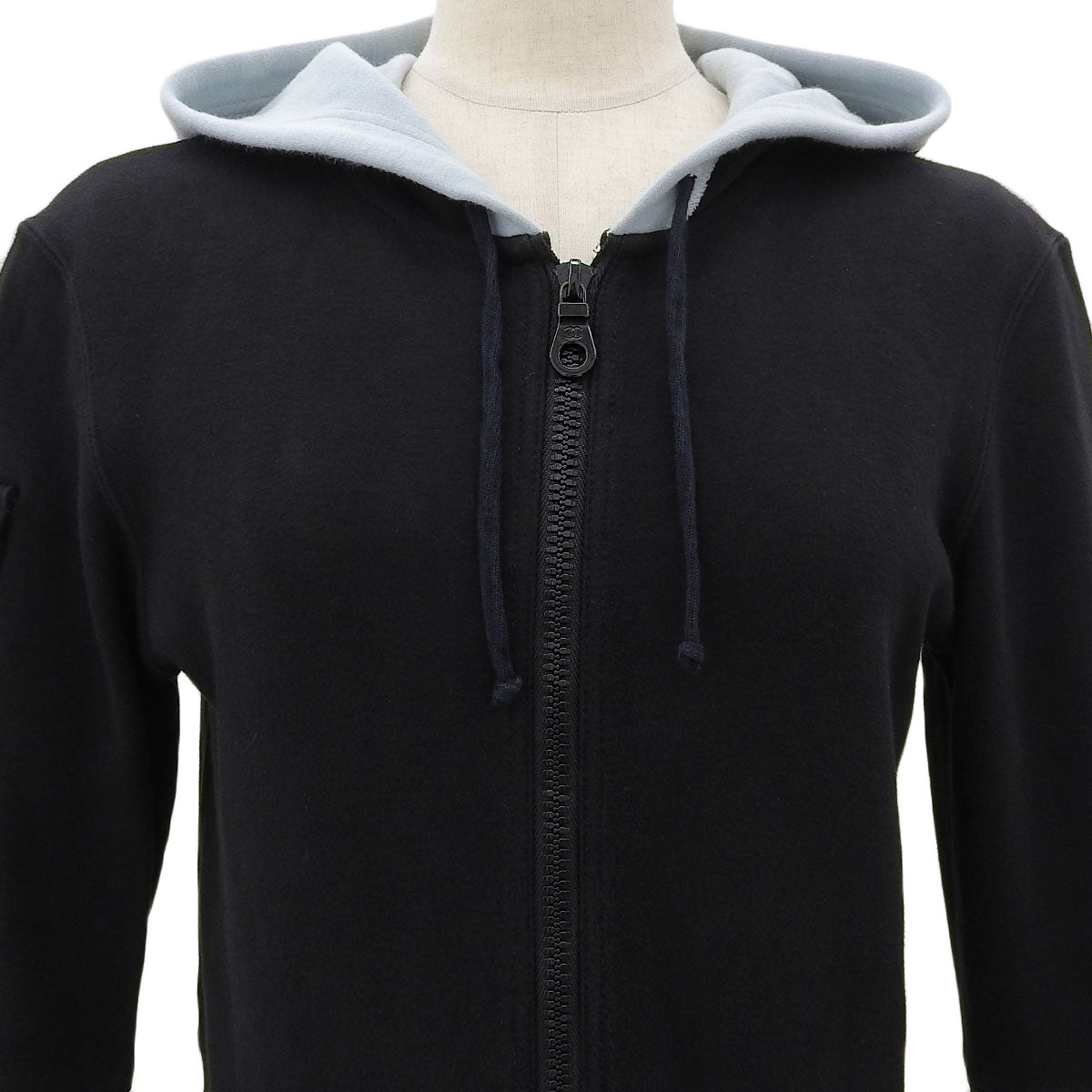 2003 CC Logo Zip-Up Hoodie #34 Black/Light Blue
