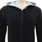2003 CC Logo Zip-Up Hoodie #34 Black/Light Blue