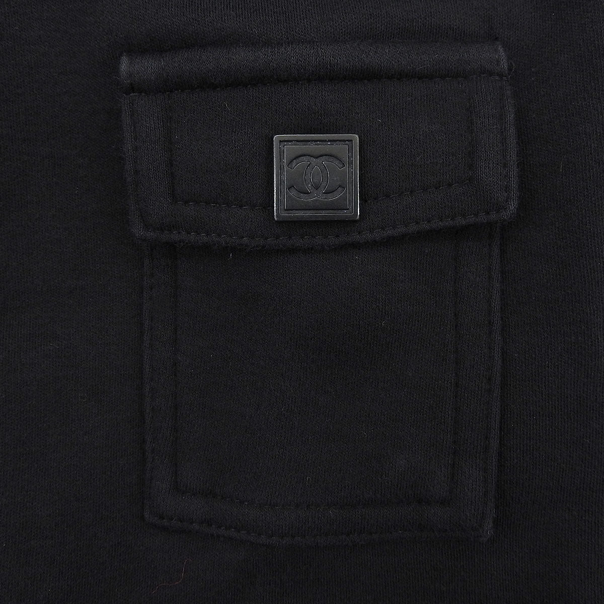 2003 CC Logo Zip-Up Hoodie #34 Black/Light Blue