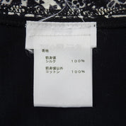 シルクモノグラムパターンTシャツ #34 ネイビー