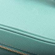 circa 1998 Caviar Skin CC Mark Stitch Vanity Bag Ice Blue