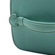 circa 1998 Caviar Skin CC Mark Stitch Vanity Bag Ice Blue
