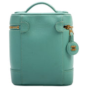 circa 1998 Caviar Skin CC Mark Stitch Vanity Bag Ice Blue