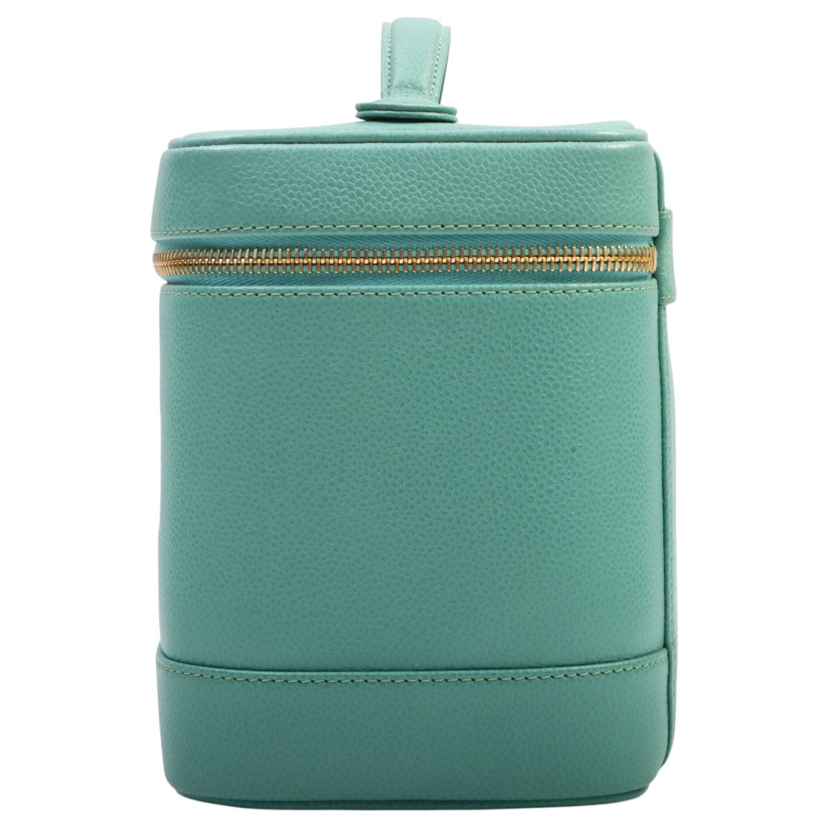 circa 1998 Caviar Skin CC Mark Stitch Vanity Bag Ice Blue