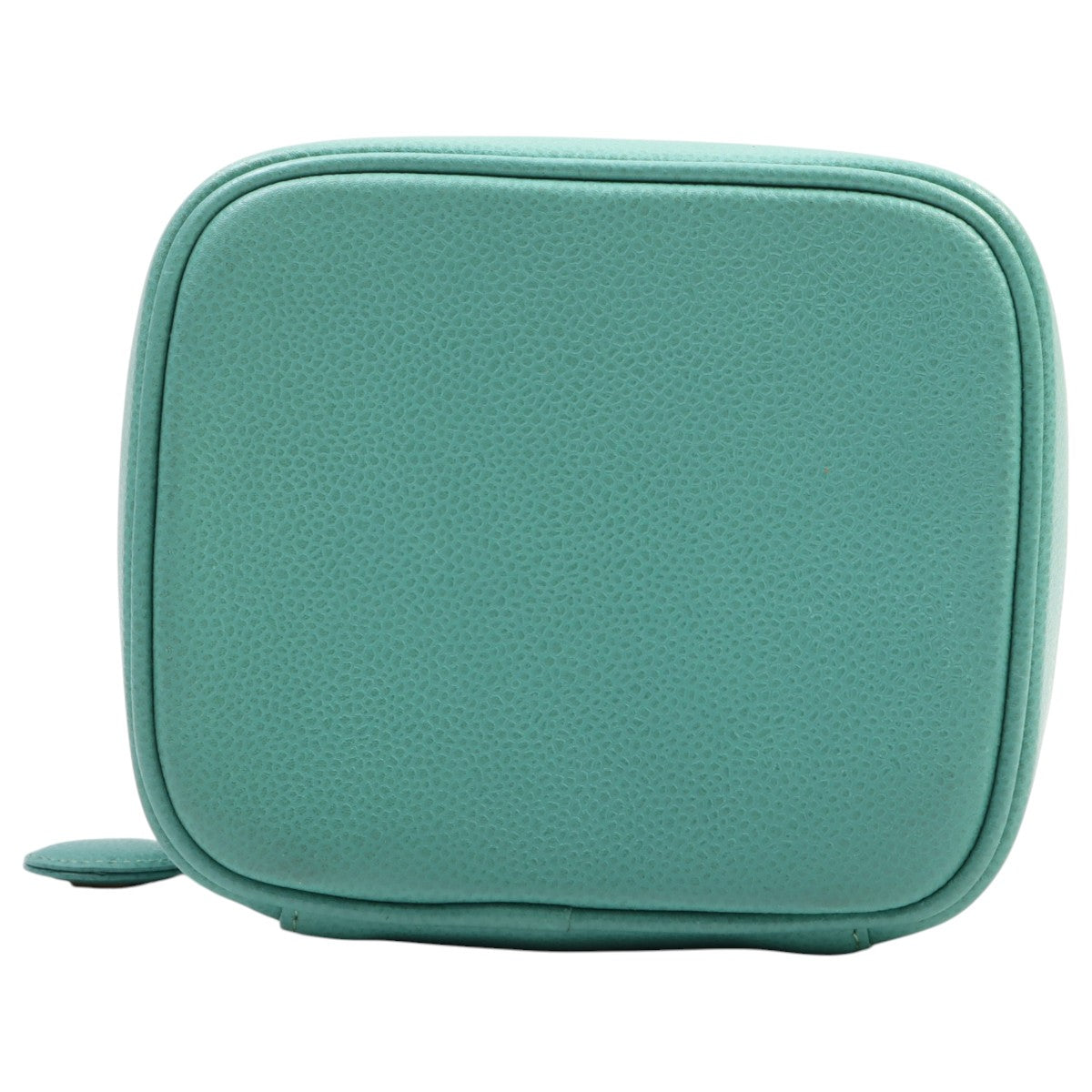 circa 1998 Caviar Skin CC Mark Stitch Vanity Bag Ice Blue