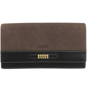 Velasquez Long Wallet Mocha Brown/Black