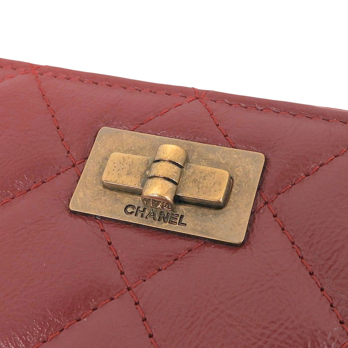 Circa 2015 2.55 Matelassé Stitch Long Wallet Red