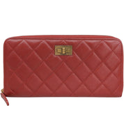 Circa 2015 2.55 Matelassé Stitch Long Wallet Red