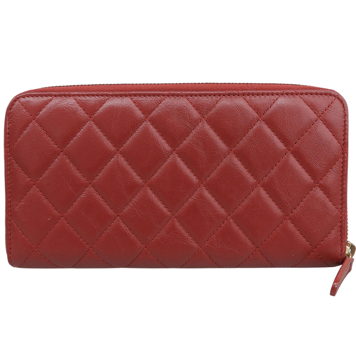 Circa 2015 2.55 Matelassé Stitch Long Wallet Red